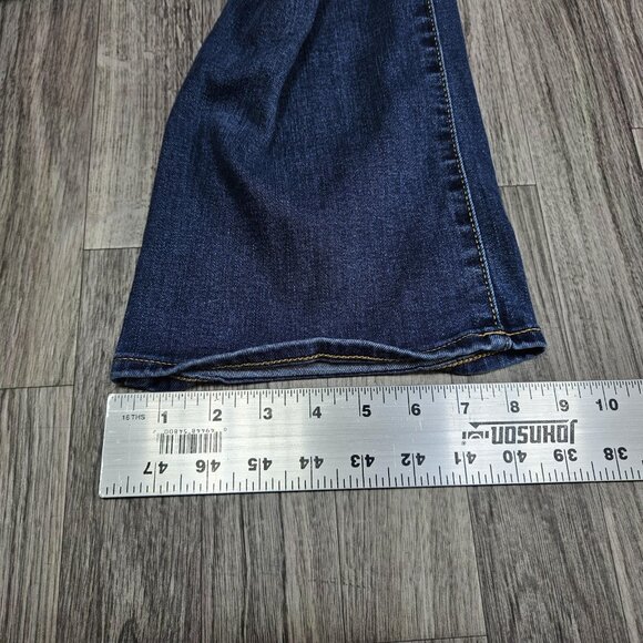 Old Navy Jeans Womens 14 Blue Mid Rise Kicker Boot Cut Stretch Denim Casual - Picture 11 of 11